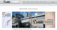 Desktop Screenshot of materialesvarmex.com